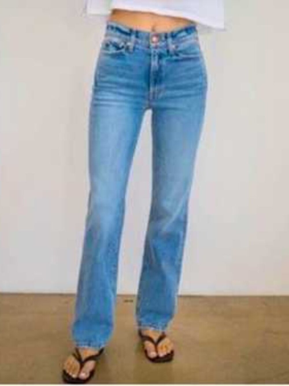 AYR The Sugar High Rise Light Wash Denim Jeans Size 27
